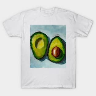 Avocado Sketch Hand Drawn Art T-Shirt